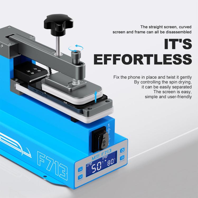 MaAnt F713 Screen / Back Cover / Frame Heating Disassembly Integrated Machine Built-in Vacuum Pump, EU Plug, US Plug