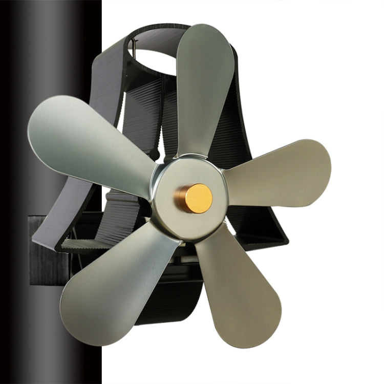 YL-106 5-Blade High Temperature Aluminum Heat Powered Fireplace Stove Fan, YL-106 (Rose Red), YL-106 (Silver), YL-106 (White), YL-106 (Black), YL-106 (Bronze), YL-106 (Grey), YL-106 (Gold)