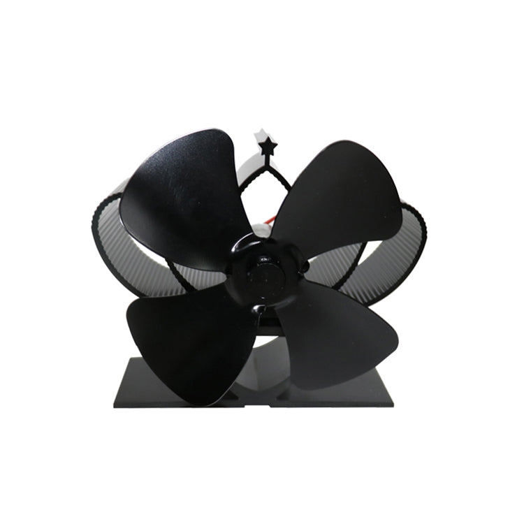 YL201 4-Blade High Temperature Metal Heat Powered Fireplace Stove Fan, YL201 (Silver), YL201 (Black), YL201 (Bronze), YL201 (Grey), YL201 (Gold), YL201 (Rose Red)