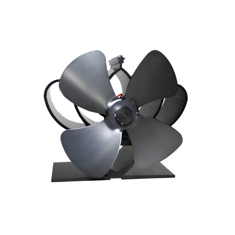 YL201 4-Blade High Temperature Metal Heat Powered Fireplace Stove Fan, YL201 (Silver), YL201 (Black), YL201 (Bronze), YL201 (Grey), YL201 (Gold), YL201 (Rose Red)