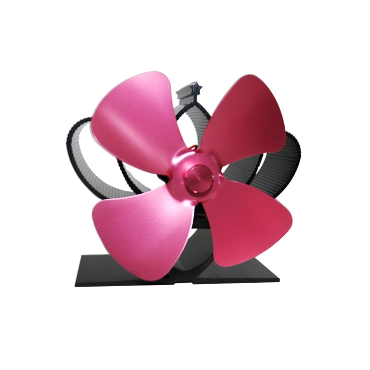 YL201 4-Blade High Temperature Metal Heat Powered Fireplace Stove Fan, YL201 (Silver), YL201 (Black), YL201 (Bronze), YL201 (Grey), YL201 (Gold), YL201 (Rose Red)