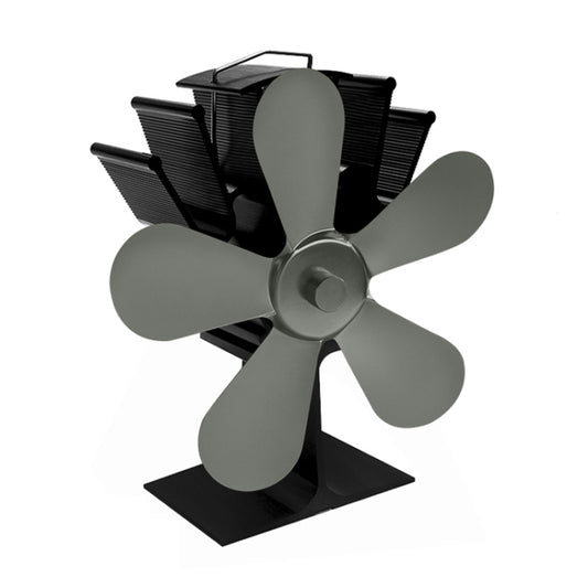 YL602 5-Blade High Temperature Metal Heat Powered Fireplace Stove Fan, YL602 (Grey), YL602 (Gold), YL602 (Rose Red), YL602 (Silver), YL602 (Black), YL602 (Bronze)
