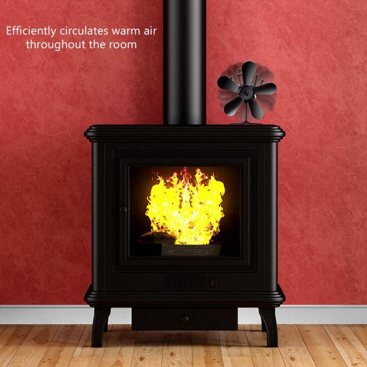 YL602 5-Blade High Temperature Metal Heat Powered Fireplace Stove Fan, YL602 (Silver), YL602 (Black), YL602 (Bronze), YL602 (Grey), YL602 (Gold), YL602 (Rose Red)