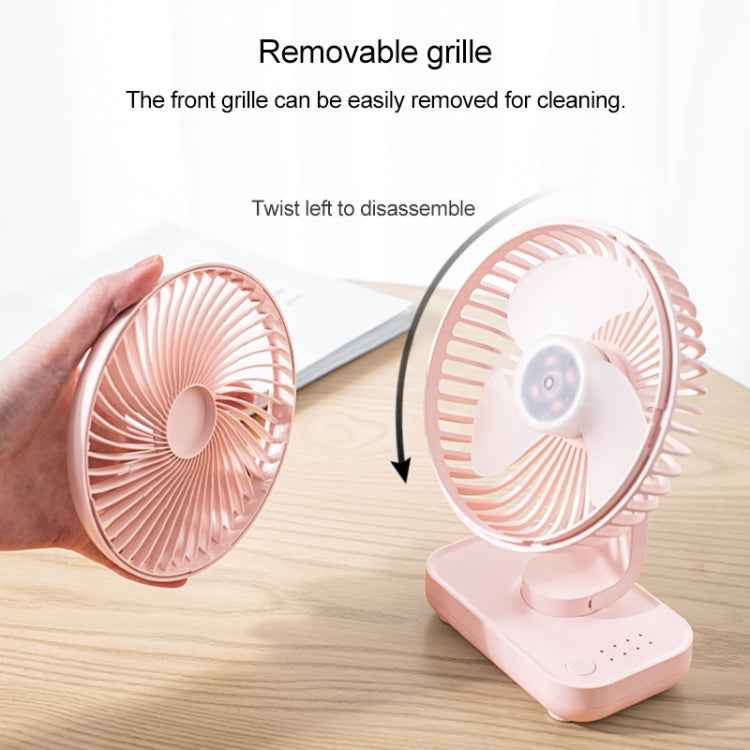 D606 4W USB Rechargeable Portable Four-speed Adjustable Desktop Fan