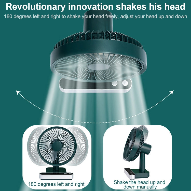 F702 Automatic Shaking Desktop Electric Fan with LED Display