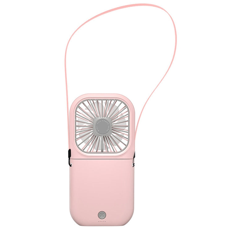 F20 Electroplating Handheld Fan Portable Desktop Folding Mute USB Hanging Neck Fan, F20 (Pink), F20 (Green), F20 (Blue), F20 (White)