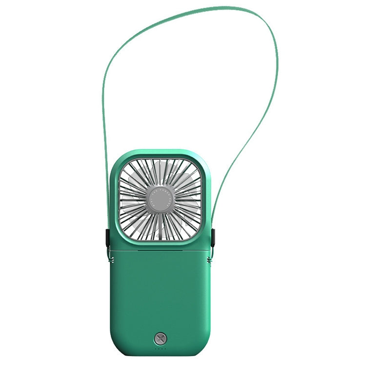 F20 Electroplating Handheld Fan Portable Desktop Folding Mute USB Hanging Neck Fan, F20 (Green), F20 (Blue), F20 (White), F20 (Pink)