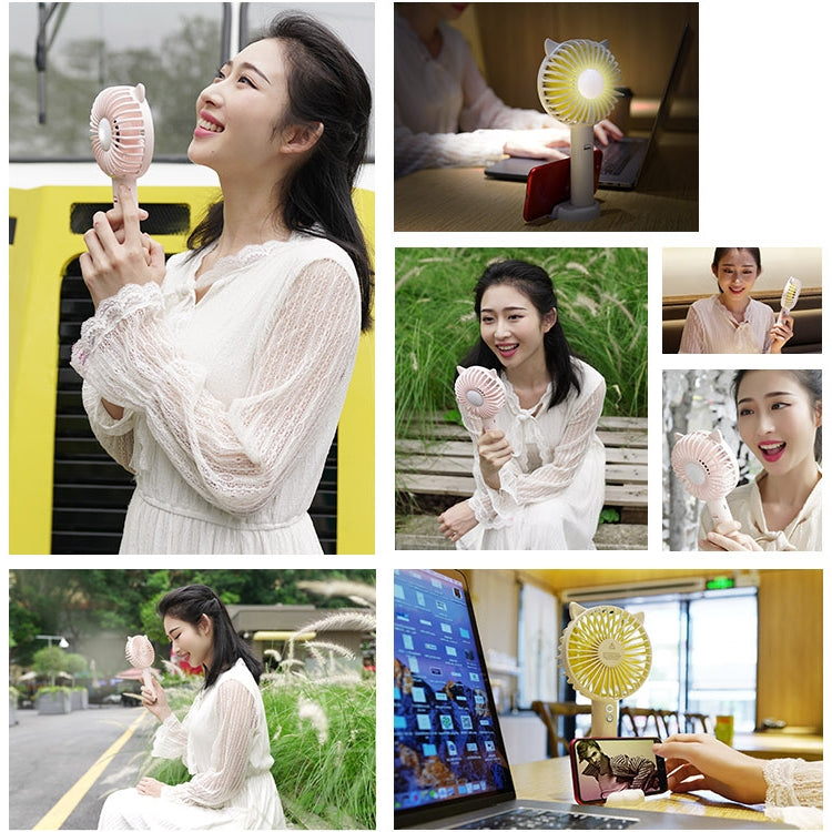 N10 Multi-function Handheld Desktop Holder Electric Fan, with 3 Speed Control