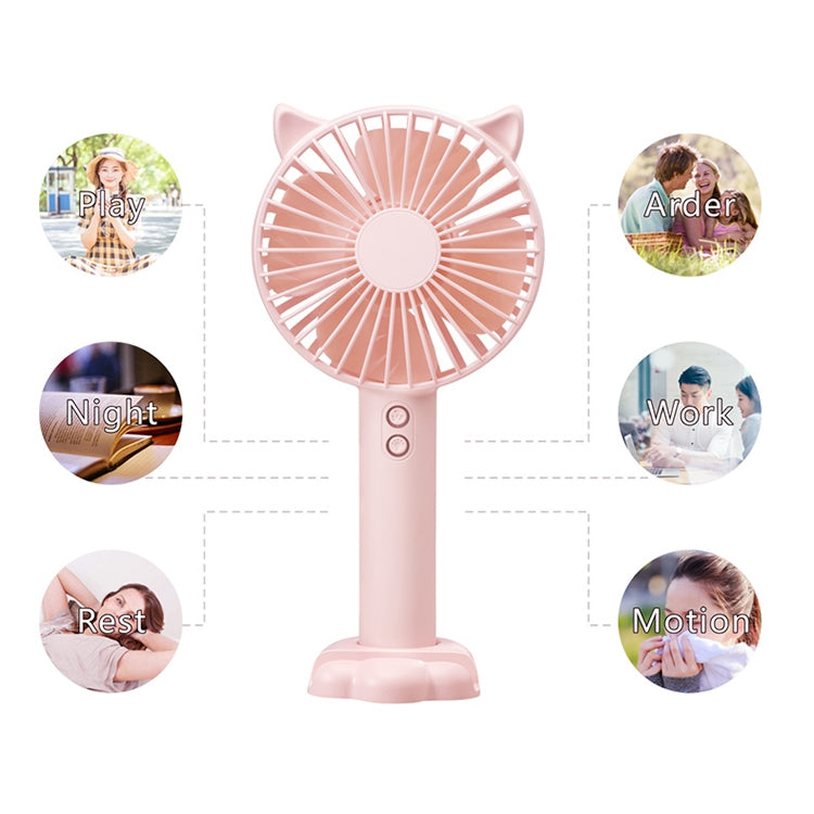 N10 Multi-function Handheld Desktop Holder Electric Fan, with 3 Speed Control