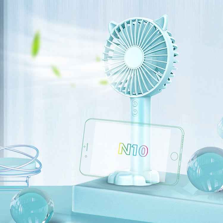 N10 Multi-function Handheld Desktop Holder Electric Fan, with 3 Speed Control