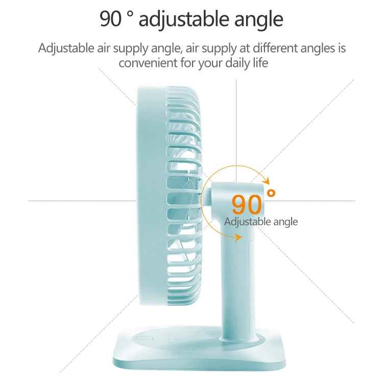 N11 Adjustable USB Charging Mute Desktop Electric Fan, with 3 Speed Control