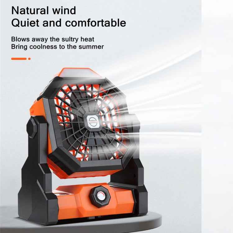 X3 Outdoor Portable Fan USB Charging Air Cooling Fan with LED Night Lamp