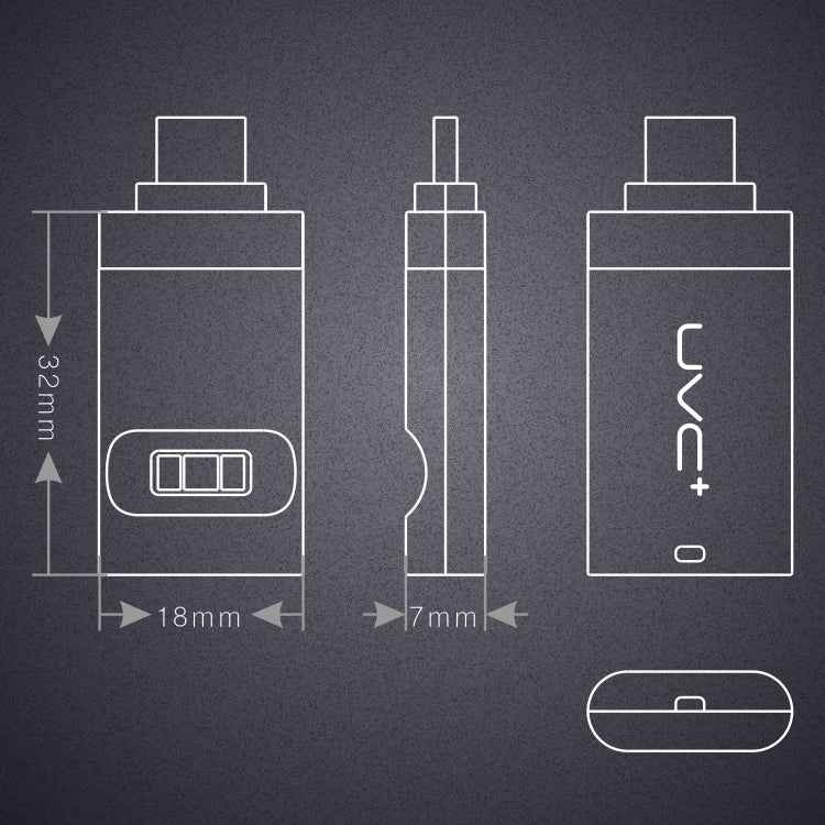 8 Pin Ultra Portable Germicidal Lights Smartphone UV Sanitizer