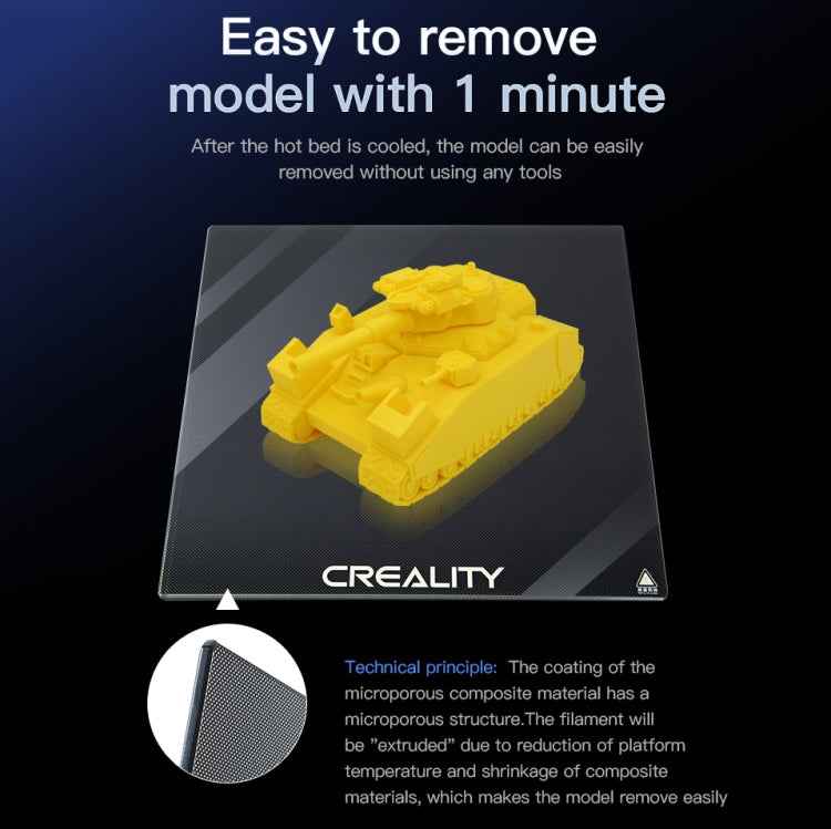 Creality Carborundum Glass Plate Platform Heated Bed Build Surface for Ender-3 3D Printer Part