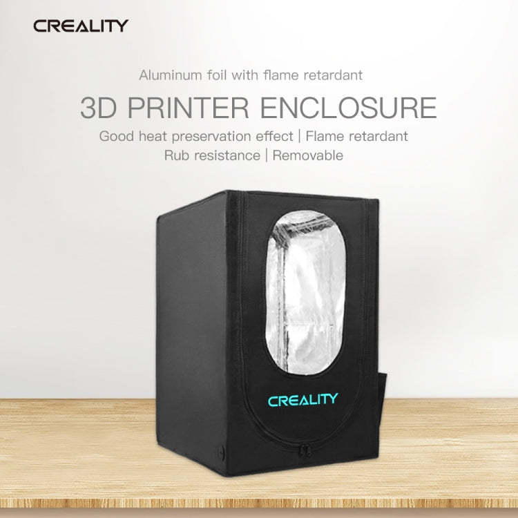 Creality 3D Printer Flame Retardant Aluminum Foil Cloth Protective Cover for Ender-3, Big Size: 70x75x90cm, EPR0077A, EPR0077B, EPR0077C