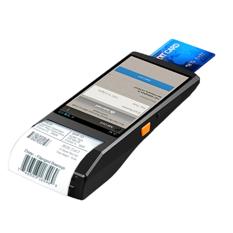 PDA-5501 Multi-function 5.5 inch IPS Screen IP65 Protection All-in-one Intelligent Terminal, Built-in Thermal Line Printer & MIC & Speaker, Support WiFi & Bluetooth & GPS