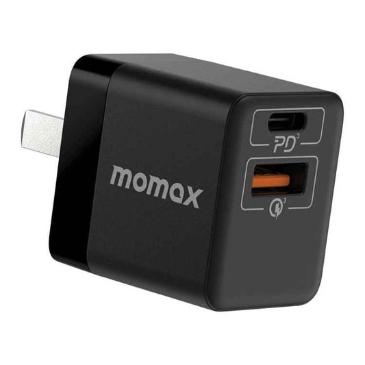 MOMAX UM36 PD 20W USB-C / Type-C + USB Fast Charger Power Adapter, CN Plug