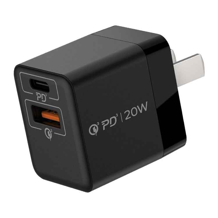 MOMAX UM36 PD 20W USB-C / Type-C + USB Fast Charger Power Adapter, CN Plug