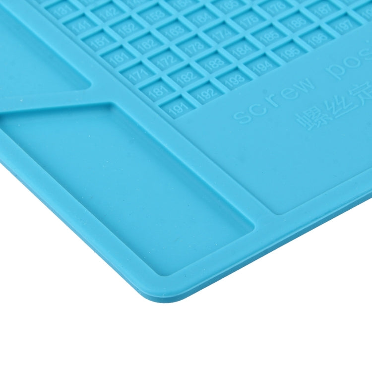 Maintenance Platform High Temperature Heat-resistant Repair Insulation Pad Silicone Mats with Screws Position, Size: 35cm x 25cm, 35cm x 25cm Blue, 35cm x 25cm Black