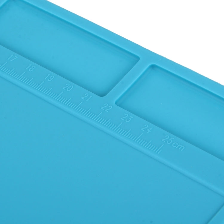 Maintenance Platform High Temperature Heat-resistant Repair Insulation Pad Silicone Mats with Screws Position, Size: 35cm x 25cm, 35cm x 25cm Blue, 35cm x 25cm Black