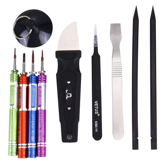 Appropriative Professional Screwdriver Repair Open Tool Kit with Roll Leather Bag For iPhone 7 & 7 Plus , 9 in 1