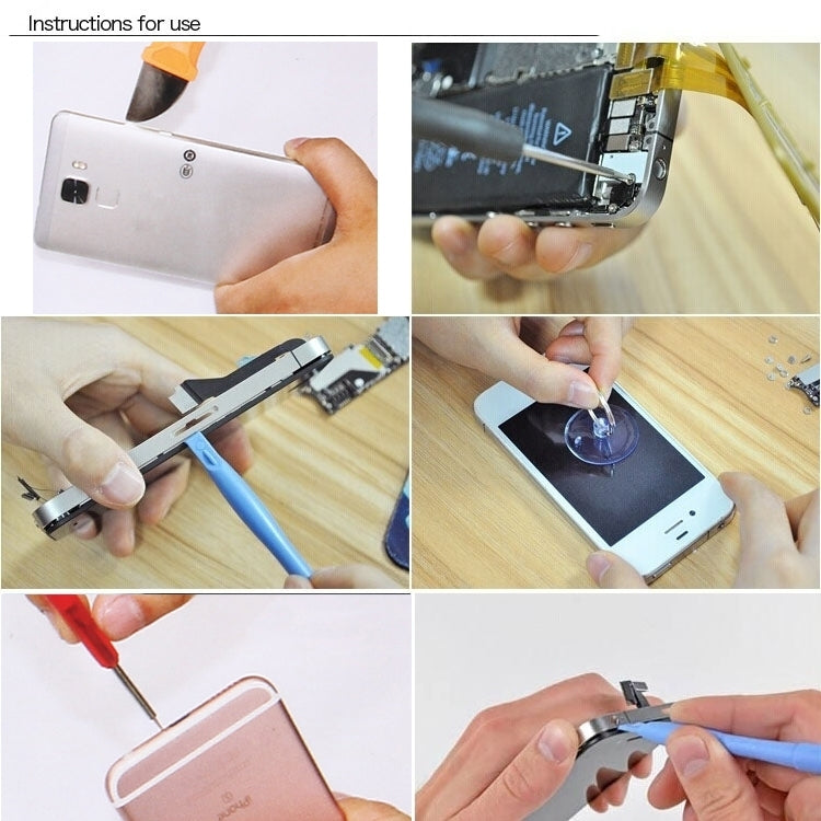 Appropriative Professional Screwdriver Repair Open Tool Kit with Leather Handbag For iPhone 7 & 7 Plus , 6666