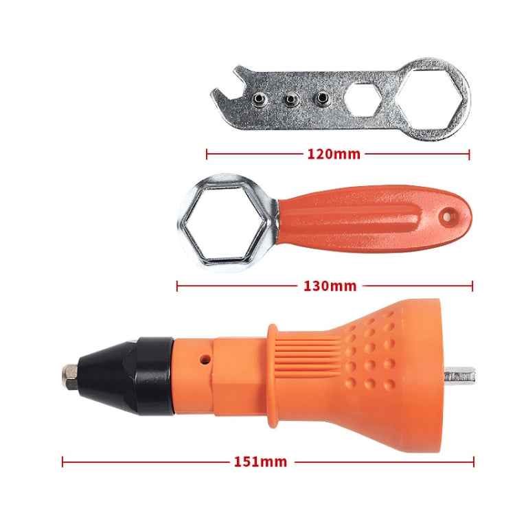220V Electric Rivet Nut Gun Cordless Drill Riveting Adapter Tool