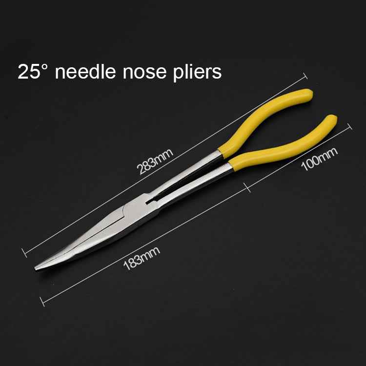 11 Inch Multi-function 25 Degree Bending Needle-nosed Pliers Hand Tool