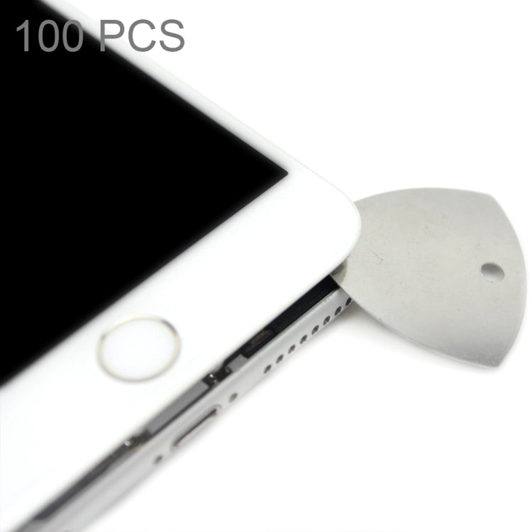 100 PCS JIAFA P8819 Stainless Steel Phone Repair Triangle Opening Picks, P8819