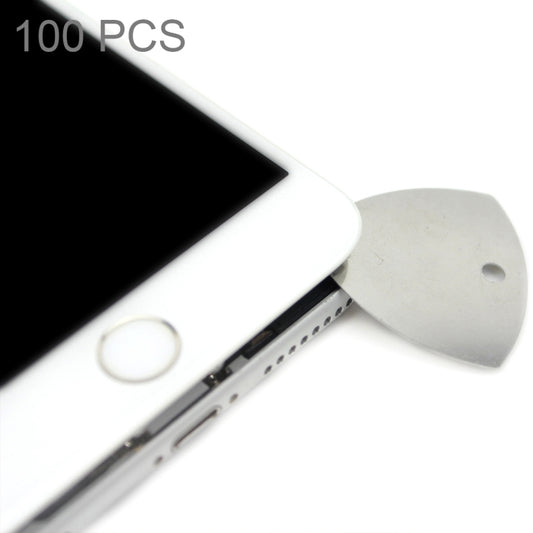 100 PCS JIAFA P8819 Stainless Steel Phone Repair Triangle Opening Picks, P8819
