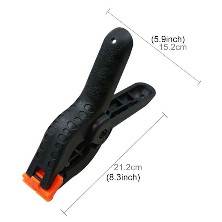 Woodworking Photo Studio Photography Backdrop Nylon Clip Support Spring Clamp, Length: 212mm