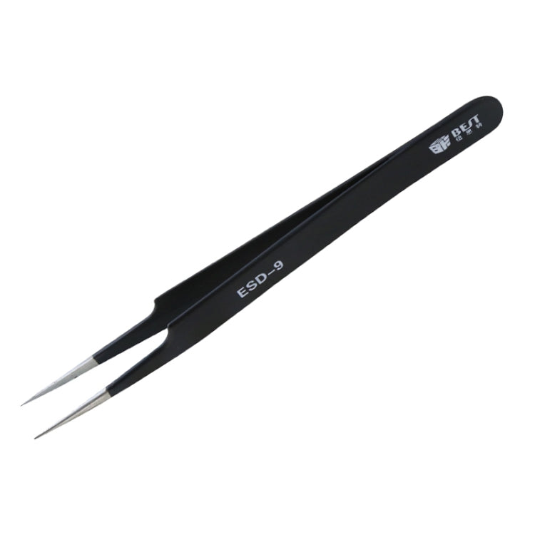 BEST BST-09 Precision Anti-static ESD Stainless Steel Tweezers, BST-09