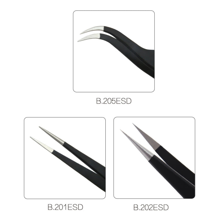 BEST BST-202ESD  Best electronic hand tool tweezers, BST-202ESD