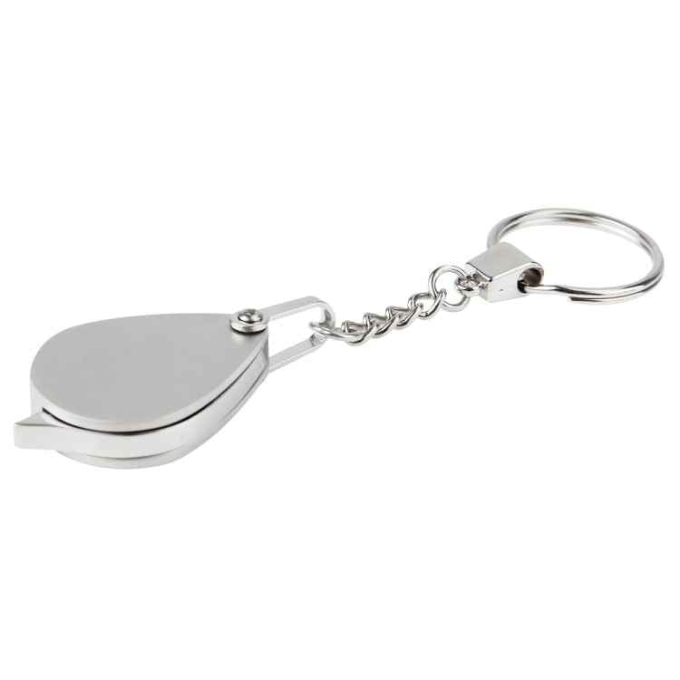 Portable Folding Loupe Metal Jewelry Antique Magnifier Magnifying Eye Glass Lens Keychain
