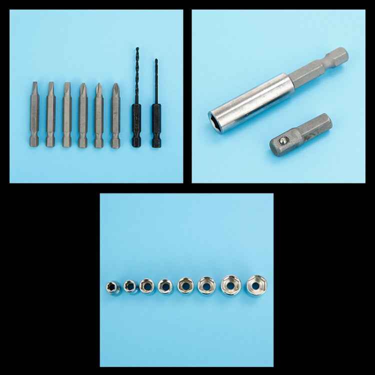 4.8V Multi-functional Household Electric Screwdriver Electric Drill Electric Screwdriver Set US Plug