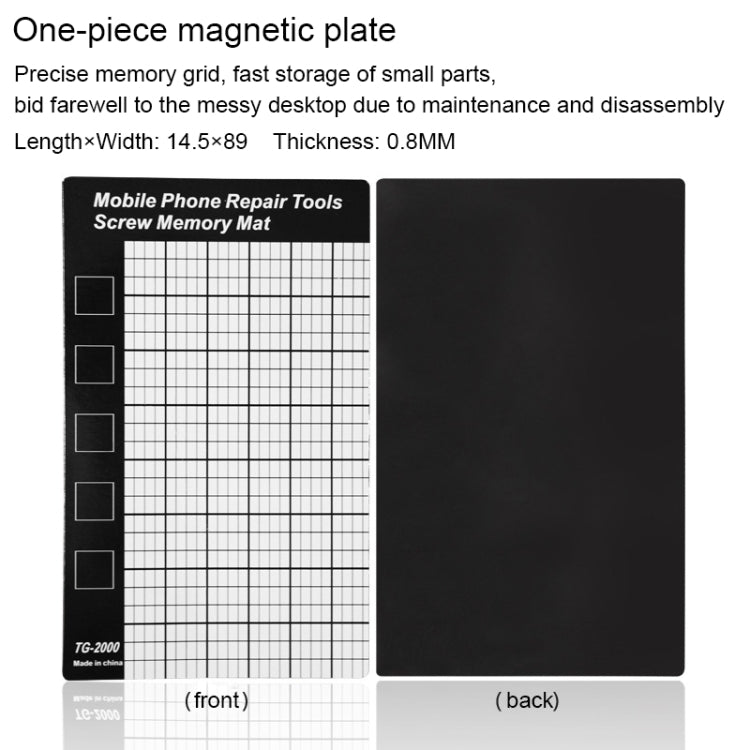 Universal Magnetic Screws Mat for Phone Repair, Size: 14.5x9cm, 14.5x9cm