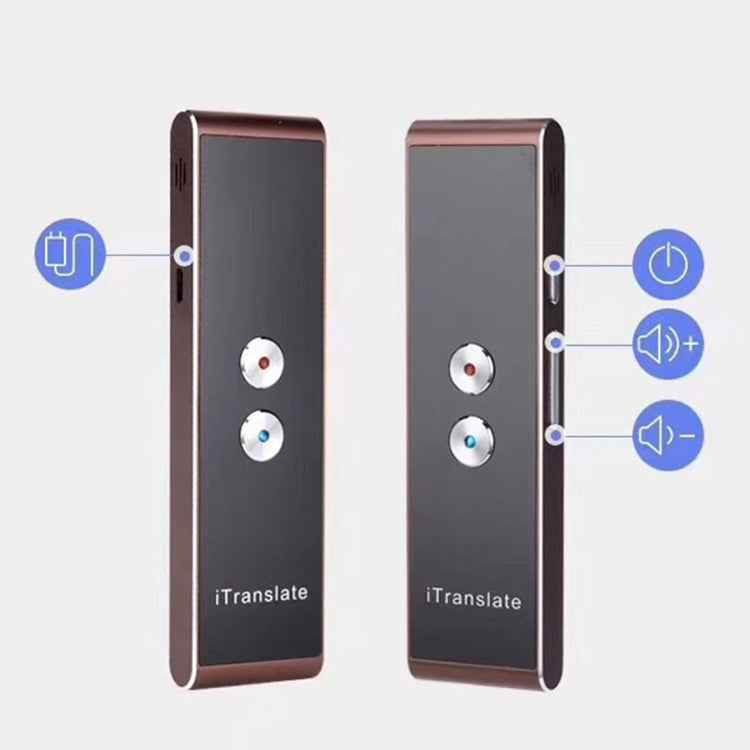 T8 Handheld Pocket Smart Voice Translator Real Time Speech Translation Translator with Dual Mic, Support 33 Languages