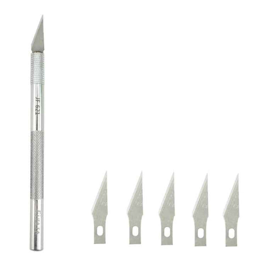 JIAFA JF-621 Metal Carving Knife Professional Mobile Phone Repair Tool with 6 Blades