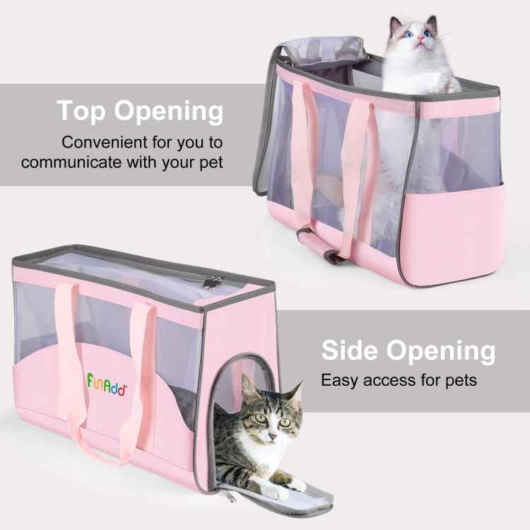 FUNADD Portable Breathable Pet Bag Outdoor Shoulder Tote Bag
