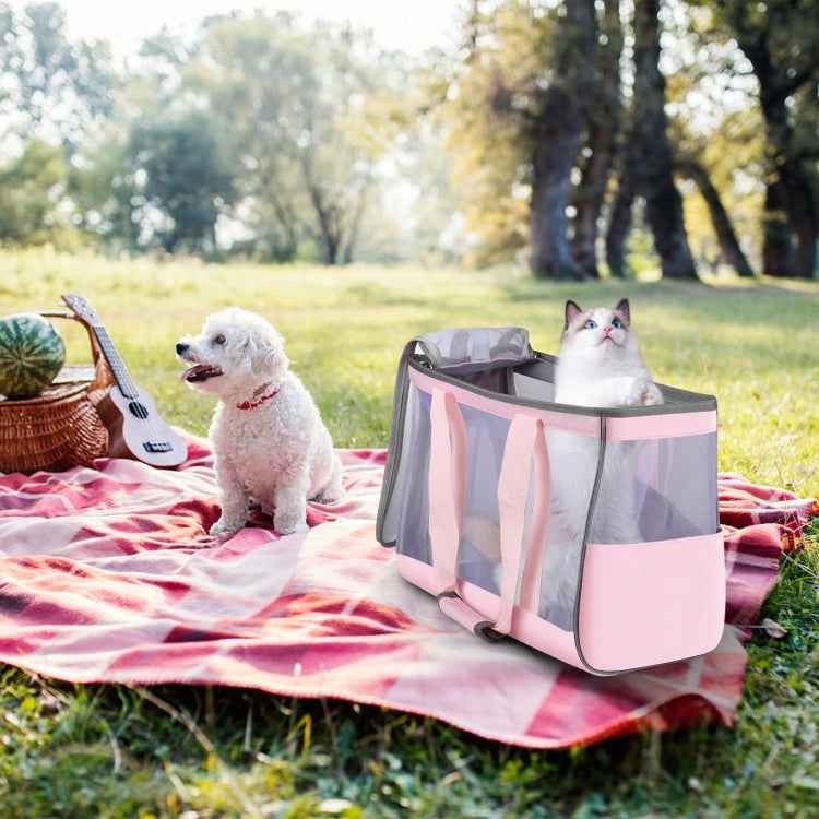 FUNADD Portable Breathable Pet Bag Outdoor Shoulder Tote Bag