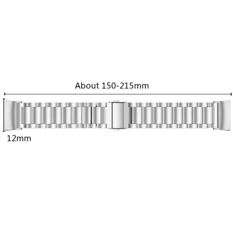 Three Beads Slingshot Buckle Solid Stainless Steel Watch Band for Fitbit Charge 4