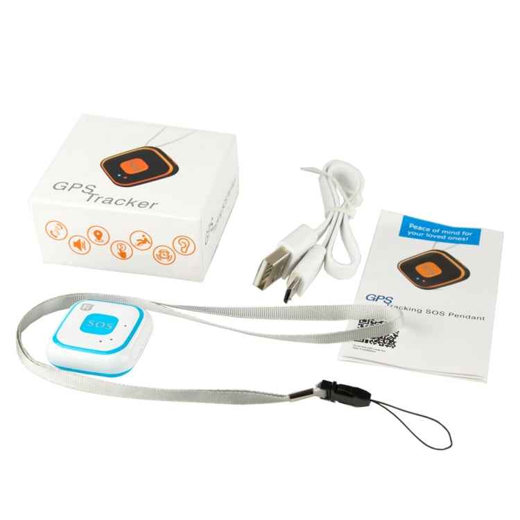 REACHFAR V28 Necklace Style GSM Mini LBS WiFi AGPS Tracker SOS Communicator