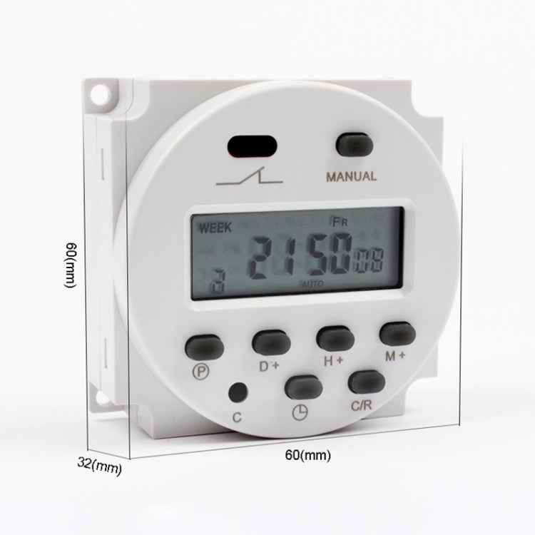 CN101A DC12V Microcomputer Time Switch Digital LCD Power Timer