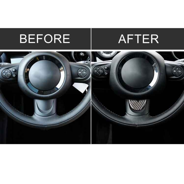 Car Steering Wheel Carbon Fiber Decorative Sticker for BMW Mini R53 / R55 / R57 / R58 / R59 / R60 / R50 / R52 / F55 / F56