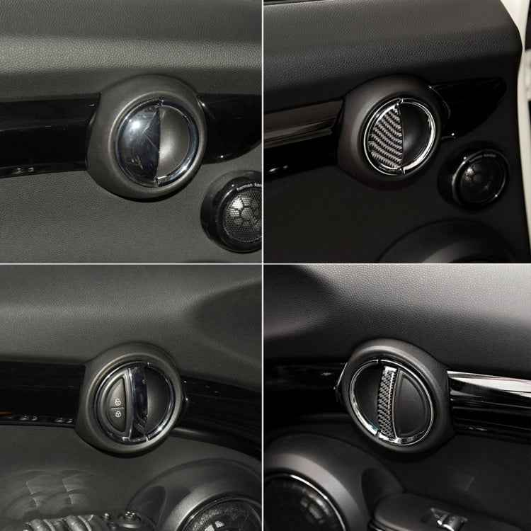 4 PCS Car F Chassis Door Handle Carbon Fiber Decorative Sticker for BMW Mini Cooper Clubman Countryman F55 / F54 / F60