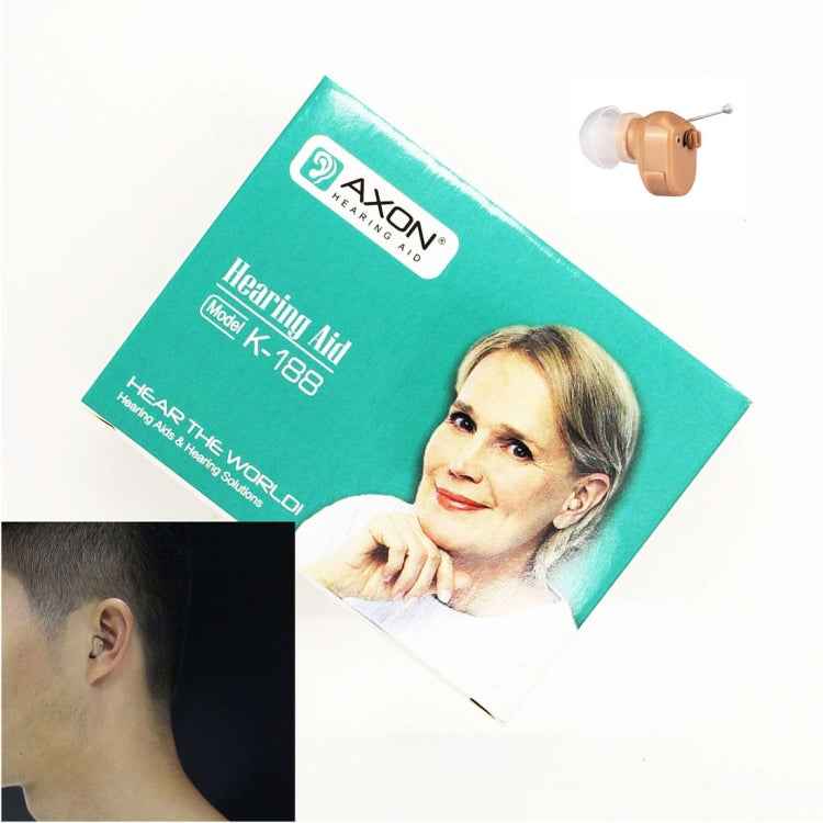 AXON K-188 Mini In Ear Sound Amplifier Adjustable Tone Hearing Aid
