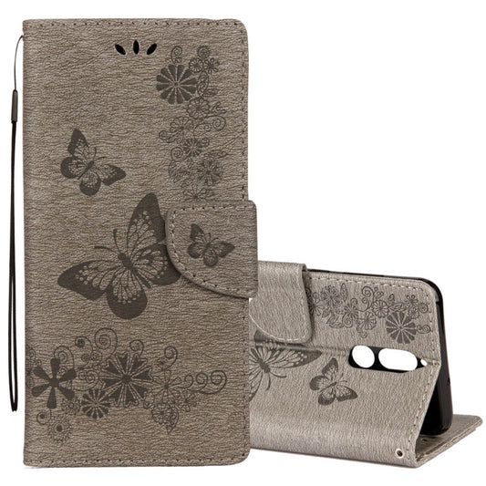 For Huawei  Mate 10 Lite Vintage Embossed Floral Butterfly Pattern Horizontal Flip Leather Case with Card Slot & Holder & Wallet & Lanyard , For Mate 10 Lite