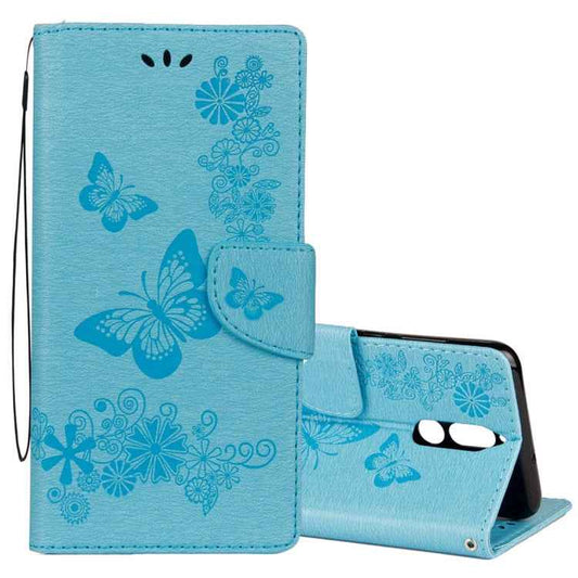 For Huawei  Mate 10 Lite Vintage Embossed Floral Butterfly Pattern Horizontal Flip Leather Case with Card Slot & Holder & Wallet & Lanyard