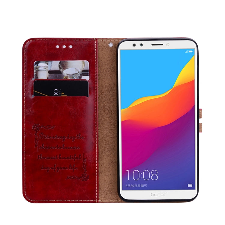 Business Style Oil Wax Texture Horizontal Flip Leather Case for Huawei Honor 7C / Enjoy 8 / Y7 (2018) / Y7 Prime (2018) / Nova 2 Lite, with Holder & Card Slots & Wallet, For Honor 7C / Y7 Prime (2018), For Huawei Honor 7C / Y7 Prime (2018)             ...