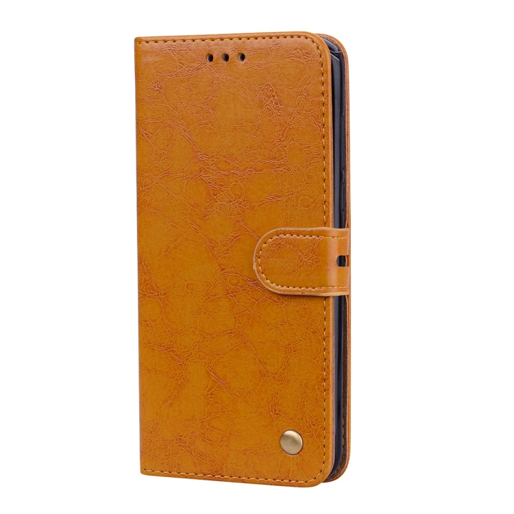 Business Style Oil Wax Texture Horizontal Flip Leather Case for Huawei Honor 7C / Enjoy 8 / Y7 (2018) / Y7 Prime (2018) / Nova 2 Lite, with Holder & Card Slots & Wallet